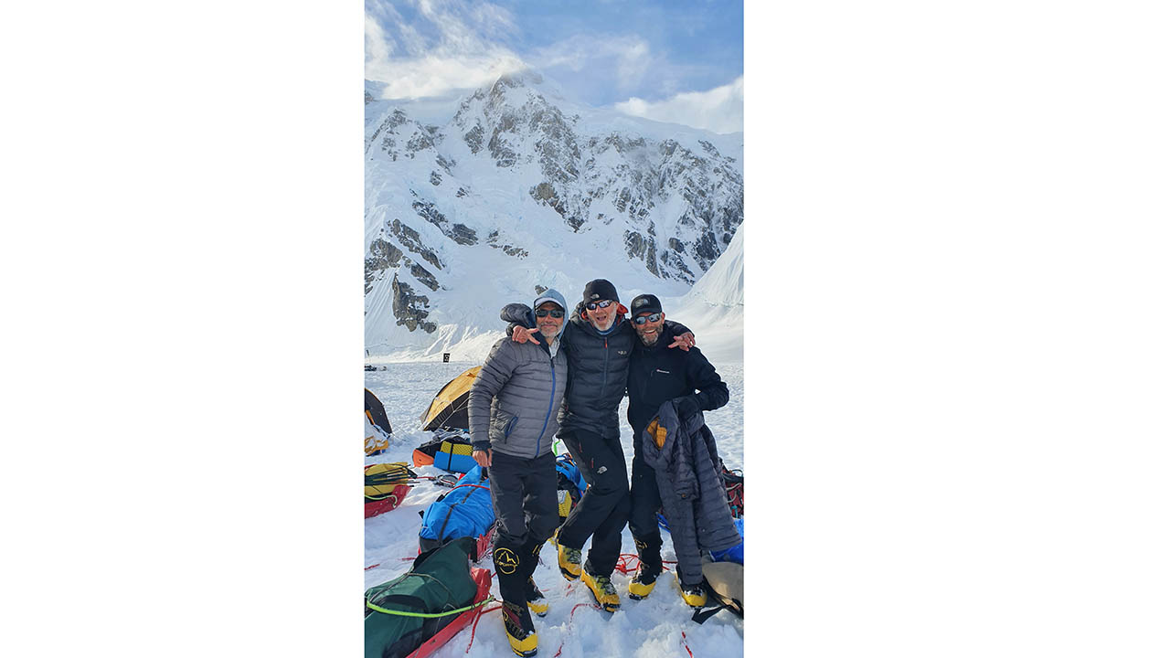 Zebra's Three Amigos smile after descending Denali