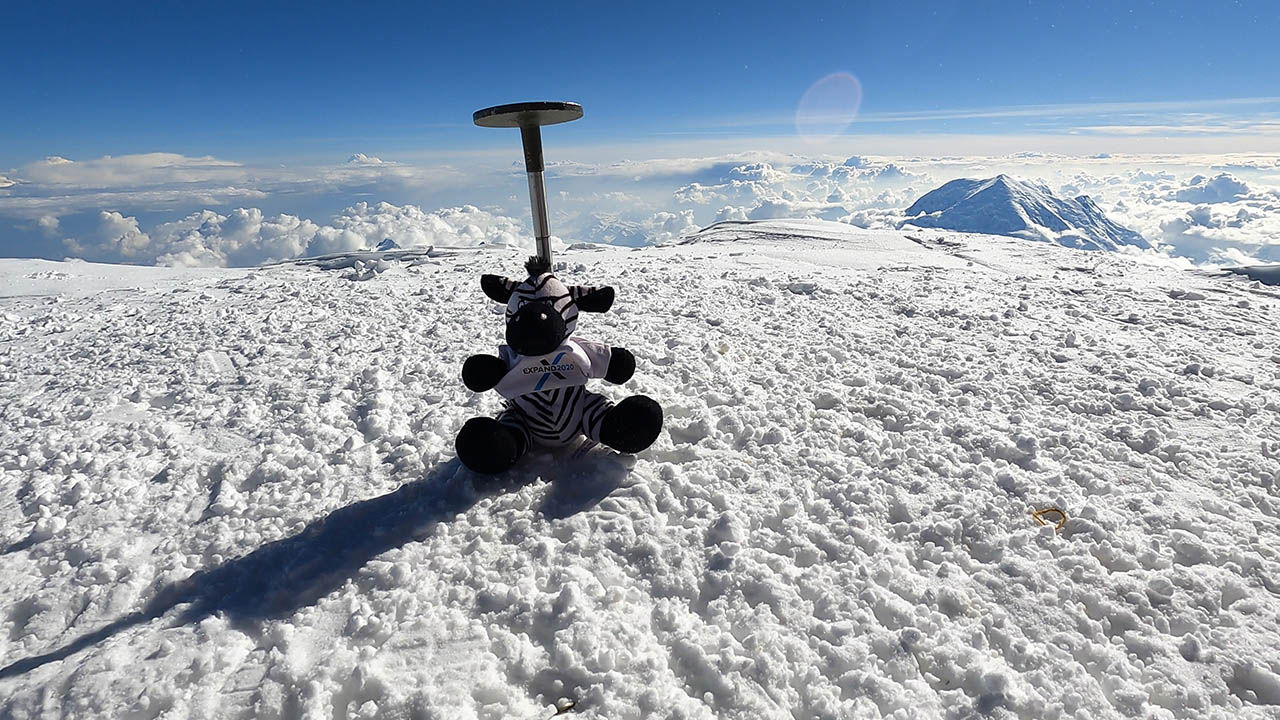 Zippy at the top of Denali